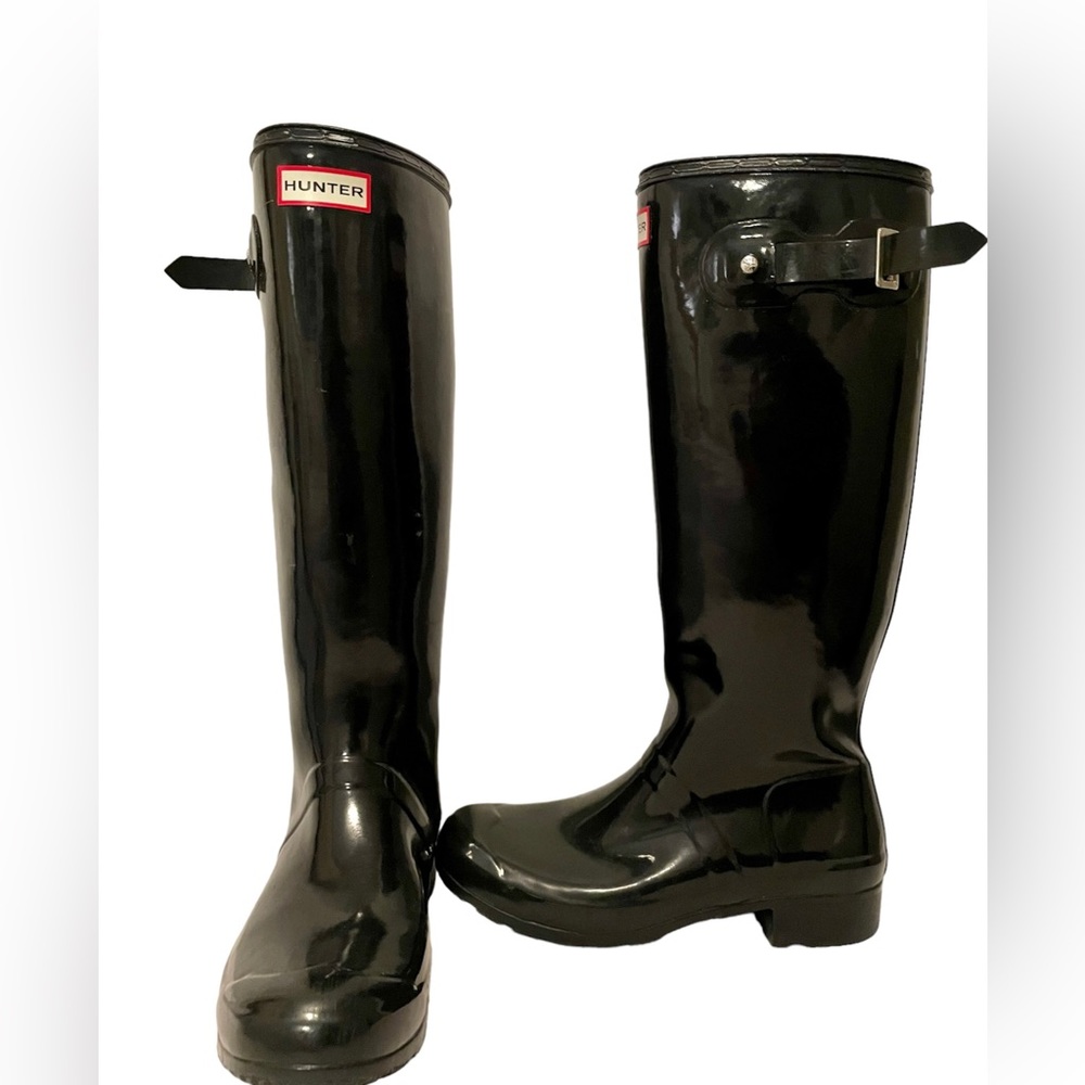 Tall Glossy Hunter Boots